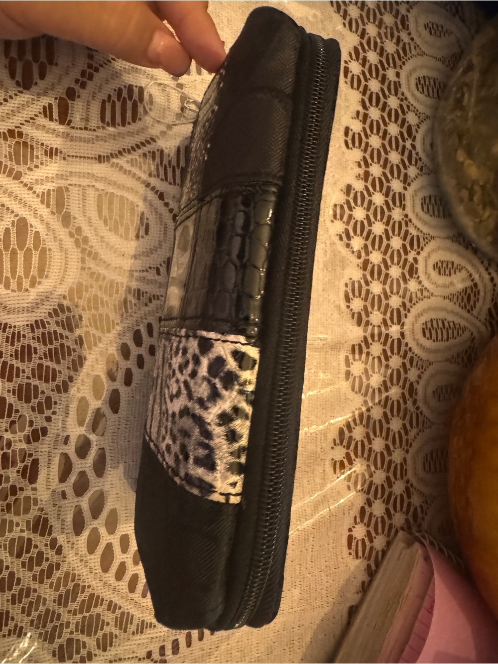 Black Patchwork wallet - Picture 4 of 5